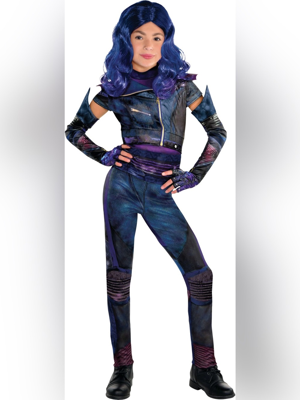 BRAND NEW girl youth disney descendants mal halloween costume size S 4-6